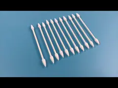 China Disposable Toner Cleaning PU Foam Swab With Blue Handle And PP Stick supplier