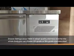 Температура ящиков СС201 заключения 9 встречного промышленного холодильника ресторанного обслуживании само- регулируемая video