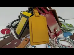 Держатели ключа автомобиля Debossed, кожа PU мешка ключа кожи ISO9001 10x7.3x2cm цепная video