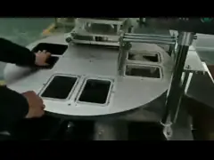 2800Pcs/h роторный тип завалка и герметизируя машина для жидкостного порошка затира video