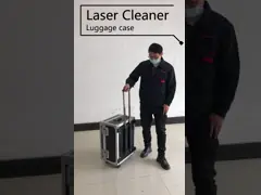 Handheld Rust Cleaning Laser Paint Removal Machine for Metal Pipes Old Building video