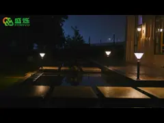 Алюминиевое водоустойчивое солнечное украшение тропы штендера столба света 50000H сада стены 3.2V video