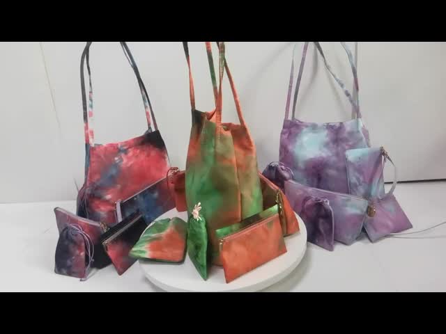 SilkscreenTNT Ladies Stylish Handbags Travel Tie Dye Wristlet EN17