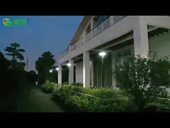 Внешний водоустойчивый солнечный сад на открытом воздухе 9000K столба ландшафта лампы света штендера video