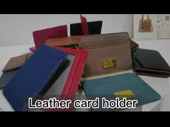 Custom RFID Blocking Leather Credit Card Holder