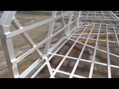 Твердая древесина дока пальца алюминиевого сплава морская плавая украшая понтон video