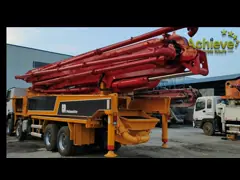 Используемая тележка конкретных насосов M46-5 установила облегченные BENZ 4141 МЕРСЕДЕС МОДЕЛИ ПРОДАЖИ PUTZMEISTER M56-5RZ 2014 ГОРЯЧИЙ video