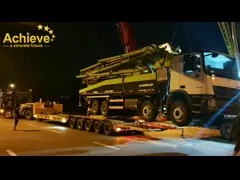 40С-5РЗ 40М использовали конкретный материал Индус тележек бетононасоса заграждения Зумлион video