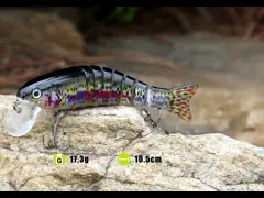 6 Colors 10 CM/16g 3D Eyes Plastic Bait Submerged Minnow Seven Multi Jointed Fishing Lure