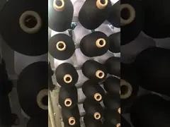 Ne20 повторно используют пряжу Dty полиэстера повторно использовали белизну хлопка сырцовую для вязать video