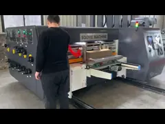 Мини коробка коробки делая машину полностью автоматическое высокое Spped рифлевания умирает резец video