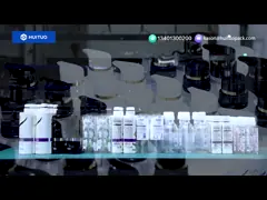 Huituo rotary 10-head full servo lotion pump capping machine for shampoo, conditioner, body lotion