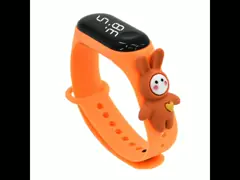 Силикона дозора браслета мультфильма детей случай электронного термопластикового прямоугольный video