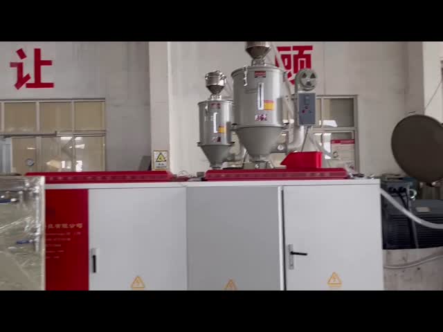 Horizontal Drainage HDPE DWC Pipe Extrusion Line Vaccum Forming