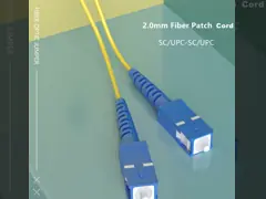 SC кабеля заплаты волокна PVC 20M двухшпиндельный мультимодный (OFNR) 2.0MM к LC video