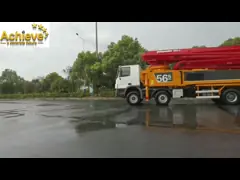 Тележка Putzmeister M36-4Z конкретного насоса евро 3 ISUZU подержанная video