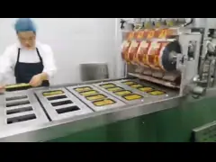 Тип автоматический уплотнитель машины упаковки вакуума PLC 3000Pcs/h промышленный большой встроенный video