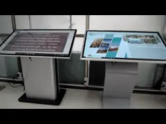 Основание высокого киоска серебряное k касания CMS андроида 8,0 определения Multi video