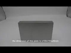 Плита TZM молибдена циркония титана сплавляет, который подвергли механической обработке части смолола яркий video