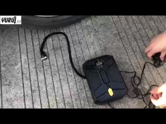 Plastic LED Lamp DC12v Car Air Compressor Digital Gauge Tire Inflate