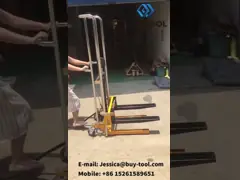 Гидравлическая рука ролика штабелеукладчика Pj4150a Pj4150n руки привелась в действие Lifter паллета 1200mm video