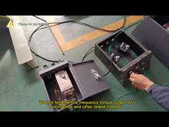 Testing the low frequency torque of our frequency inverters and other brand