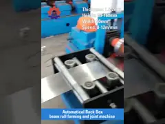 Автоматический крен луча коробки соединения формируя систему шкафа хранения супермаркета машины video