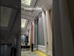 стена раздела складчатости ткани 80mm для ширины гостиницы 900mm 1230mm офиса video