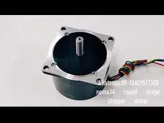 NEMA 34 CNC Hybrid Stepper Motor Round Shaped 2 Phase 1.8 Degree