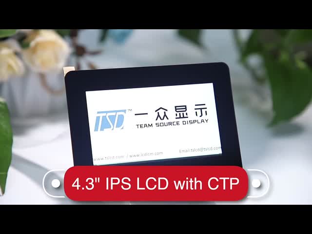 4,3 дисплей 480x272 IPS TFT LCD дюйма с емкостной сенсорной панелью
