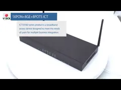 Прибор доступа двойных диапазонов AC ICT3310DPS-4G2NAC XPON MDU 4GE PoE 802.3at WiFi широкополосный video