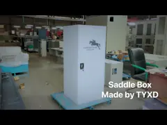 Lockable большая коробка 140x60x60cm седловины оборудования лошади белого металла video