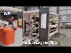 Semi Automatic 1800mm Single Facer Machine Custom Oem F Flute