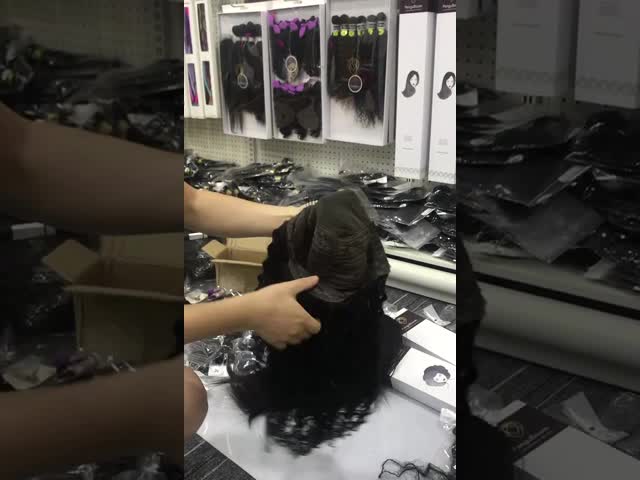 4*4 lace wig deep wave 20 inch