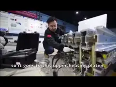 Оборудование машины отделяемой 2200mm бесконечной конвейерной ленты соединяя бесконечное video