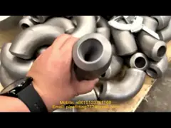 Загиб SCH40 A234GR электрической стандартной легированной стали 12 дюймов безшовный длинный. WP5-S video