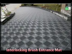 China Red Nylon PA Commercial Entrance Mats Modular Interlocking Floor Tiles 200X200 supplier