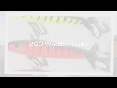 Цветные 20 см/90 г 3D глаза Деревянная приманка Требл крюки Лучшая плавучесть Твердое дерево Рыболовная приманка video