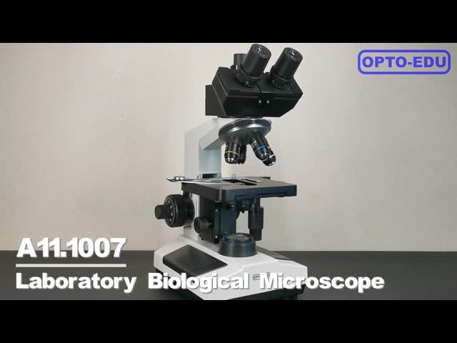 Микроскоп 1600x широкого поля биологический с планом - вогнутым зеркалом A11.1007 видео