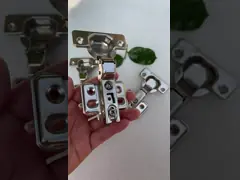 Steel nickel plated 261 Type Kitchen Full Inset Cabinet Hinges 60G Two Hole