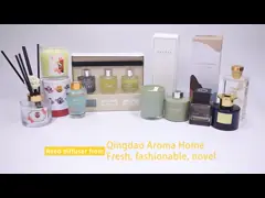 Custom Natural Reed Diffuser Room Perfume 200ml With Fake Flowers Decoration
