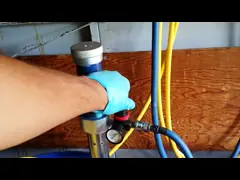 Тип воздух 16.5KG США привел жидкий барабанный насос в действие масла воздуха насоса 0-18L/Min video