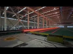 Идя кровать луча стальная охлаждая в линии производства стали video