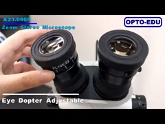 Микроскоп сигнала стойки поляка стерео оптически отсутствие объектива с переменным фокусным расстоянием света 0.7кс~4.5кс video