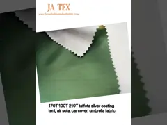 Фары покрытия тафты 100% полиэстер ткани серебряной водоустойчивой на открытом воздухе video