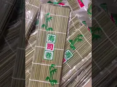 Естественная бамбуковая циновка завальцовки суш для азиатского создателя суш кухни video