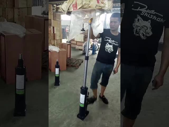 Iron Hydraulic Telescopic Transmission Jack , 0.5T Transmission High Lift Jack