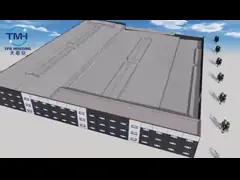 Выполненные на заказ складские здания металла Префаб, хранение рамки металла линяют анти- сейсмическое video