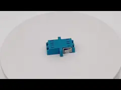ODM LC Inner Shutter Duplex Fiber Optical Adapter For FTTB FTTH