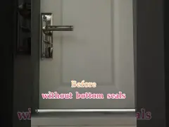 Сверхмощное автоматическое дно двери герметизирует 6063 алюминий Weatherstrips для двери гостиницы video